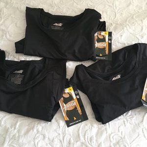 Set of 3 Activewear Sport Tanks Size L Black New